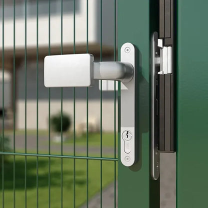 Locinox 3006FIX poort klink – Aluminium – Stiftlengte 60 mm – Vaste en/of roterende werking – Zilver
