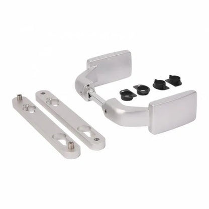 Locinox 3006FIX poort klink – Aluminium – Stiftlengte 60 mm – Vaste en/of roterende werking – Zilver