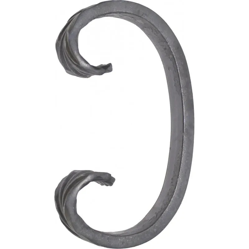 Grande Forge stalen sierkrul – C-krul – Serie C - 12x6 Materiaaldikte (mm)