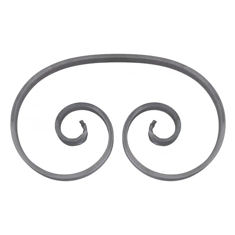 Grande Forge stalen sierkrul – C-krul – Serie R - 12 x 6 mm dikte