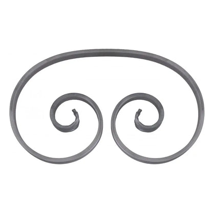 Grande Forge stalen sierkrul – C-krul – Serie R - 12 x 6 mm dikte