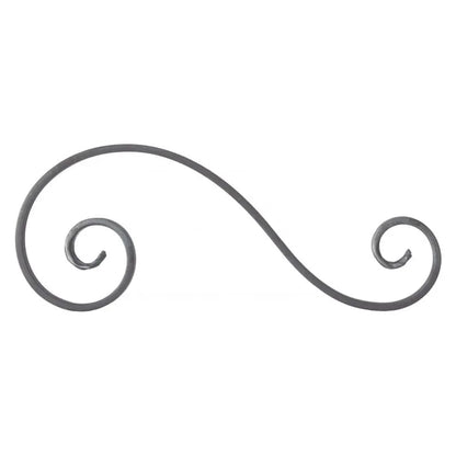Grande Forge stalen sierkrul – S-krul – Serie S1 - 14 x 6 mm dikte
