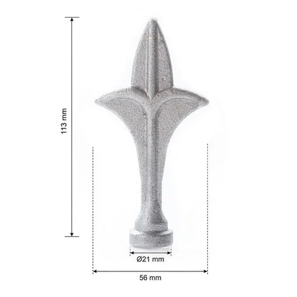 Hekpunt 56×113 mm – Ø21 mm