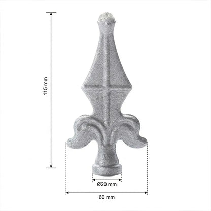 Hekpunt 60×115 mm – Ø20 mm