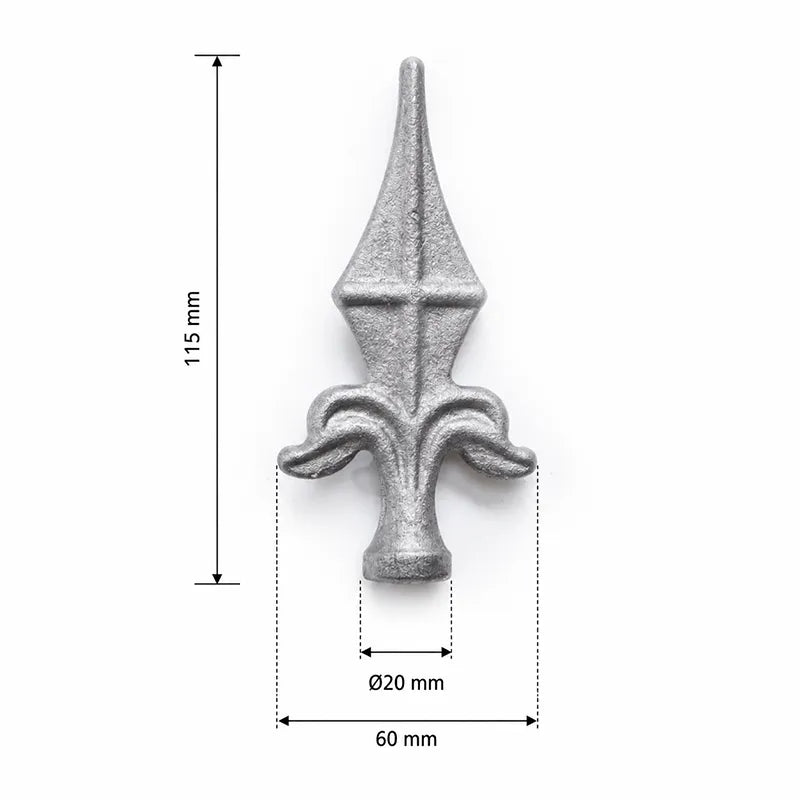 Hekpunt 60×115 mm – Ø20 mm