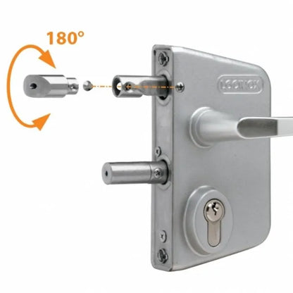 Locinox LAKQ U2 industrieel poortslot (Zilver)