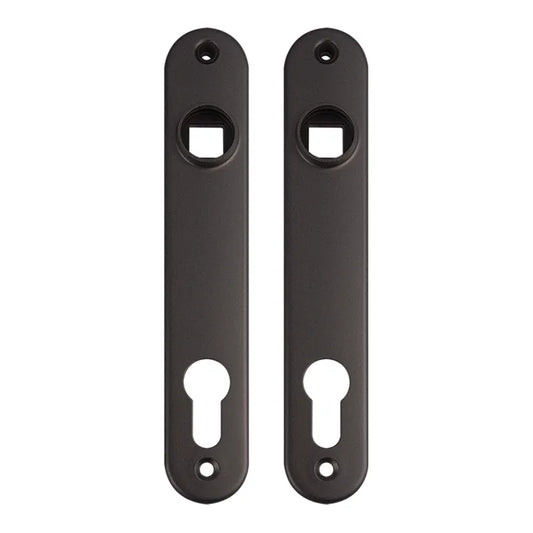Locinox aluminium deurschilden – Voor insteeksloten – RAL 9005 – Set (2 stuks)