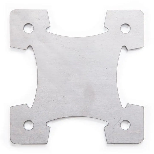 Muurplaat 210x210x5 mm, met montagegaten