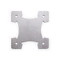 Muurplaat 140x140x5 mm, met montagegaten